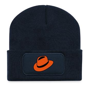 Hut - Recycelte Patch Beanie - French Navy - Vorne