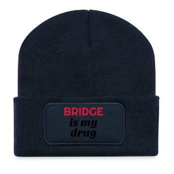 Bridge / Kartenspiel / Brettspiel / Whist - Recycelte Patch Beanie - French Navy - Vorne