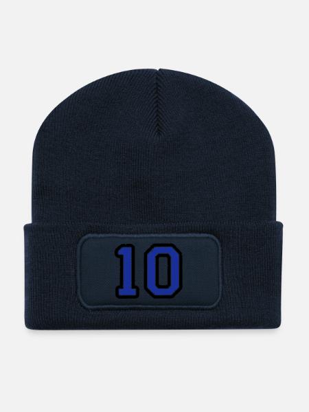 10 - Recycelte Patch Beanie - French Navy