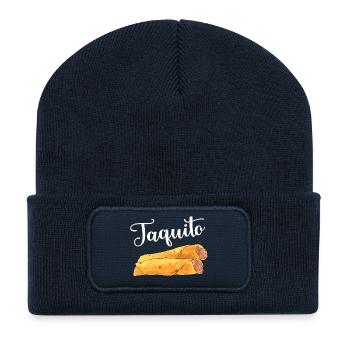 Taco-Taquito-Match - Recycelte Patch Beanie - French Navy - Vorne