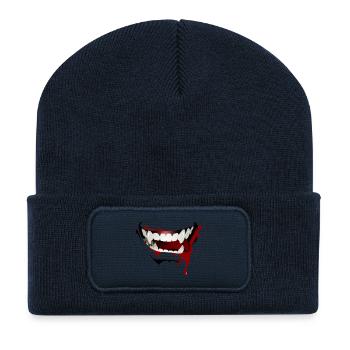 Drack - Recycelte Patch Beanie - French Navy - Vorne