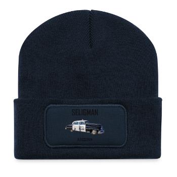 Old car in Seligman in Arizona, US Road 66 - Recycled Patch Beanie - french navy - Front
