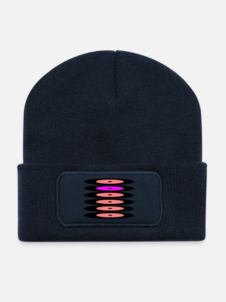 Records - Recycled Patch Beanie - french navy