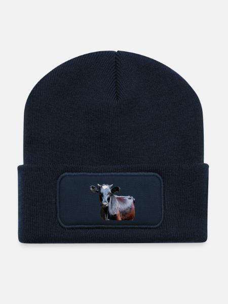 Vache - Recycelte Patch Beanie - French Navy