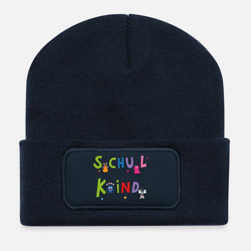 Schulkind - Recycelte Patch Beanie - French Navy