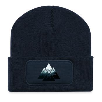 Forest Tree Trees Nature Triangle Forester - Recycled Patch Beanie - french navy - Front