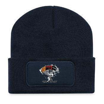 Parachutiste - Beanie recyclé à patch - bleu marine - Devant