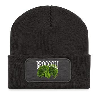 Broccoli – Aesthetic vegetable design - Recycled Patch Beanie - dark grey - Front