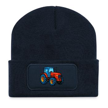 Trekker Tractor - Recycled Patch Beanie - french navy - Front