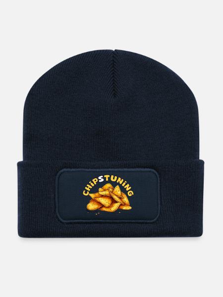 Jeu de mots amusant Chiptuning Aluto Motorsport - Beanie recyclé à patch - bleu marine