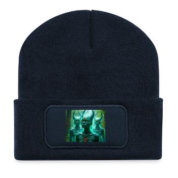 Abiku – Yoruba spirit children between life and de - Recycled Patch Beanie - french navy - Front