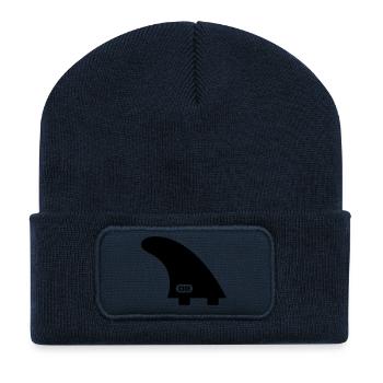 Aileron de surf – Conception offshore de 6 pieds - Beanie recyclé à patch - bleu marine - Devant