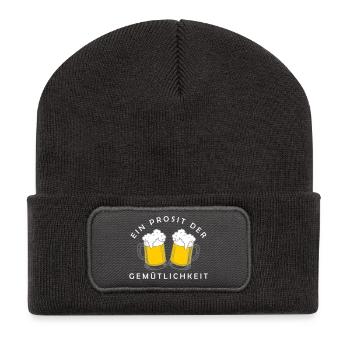 Ein Prosit der Gemütlichkeit - Recycled Patch Beanie - dark grey - Front