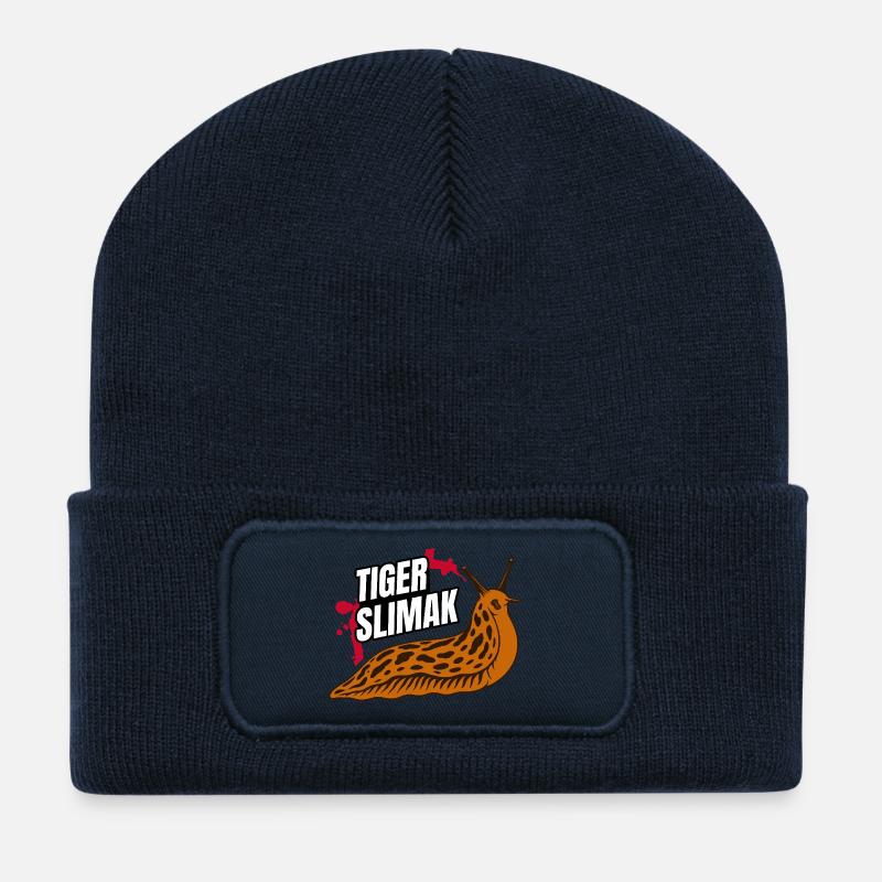 Tiger Ślimak – Das härteste Tier Polens - Recycelte Patch Beanie - French Navy