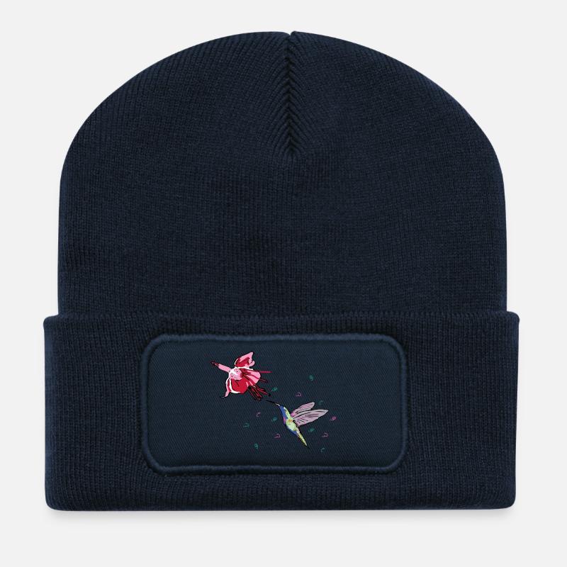 Kolibri - Recycelte Patch Beanie - French Navy
