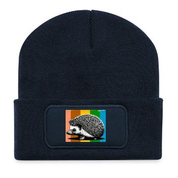 hedgehog - Recycled Patch Beanie - french navy - Front