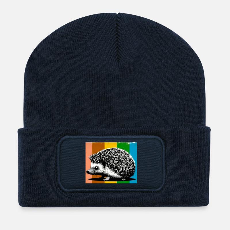 Igel - Recycelte Patch Beanie - French Navy