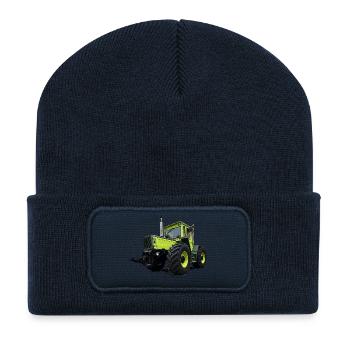 Géant vert des champs - Beanie recyclé à patch - bleu marine - Devant