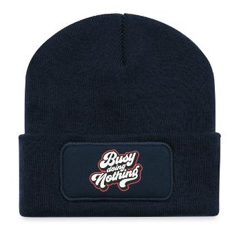 Active Lifestyle Motives for Relaxation - Recycled Patch Beanie - french navy - Front
