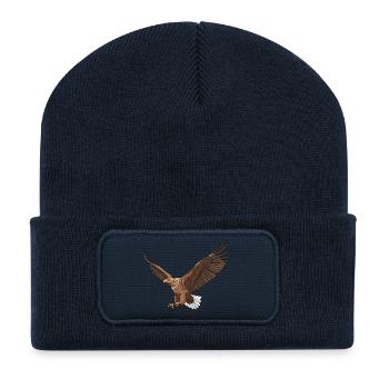 White-tailed Eagle Haliaeetus albicilla Eagle - Recycled Patch Beanie - french navy - Front