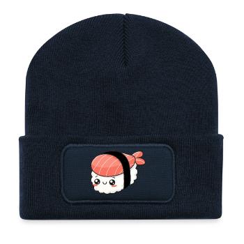 Kawaii Sushi - Recycled Patch Beanie - french navy - Front