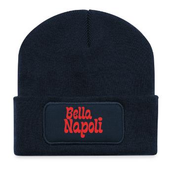 Bella Napoli - Recycelte Patch Beanie - French Navy - Vorne