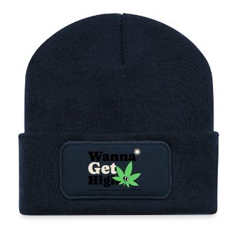 Kleeblatt Cartoon Charme - Recycelte Patch Beanie - French Navy - Vorne