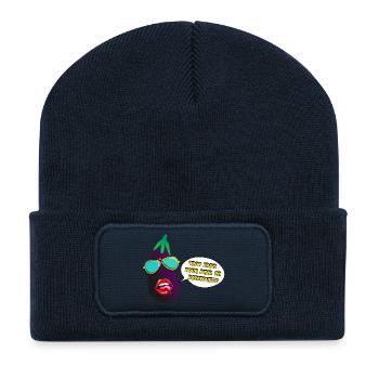 Too fresh to end up in Ratatouille - Recycled Patch Beanie - french navy - Front