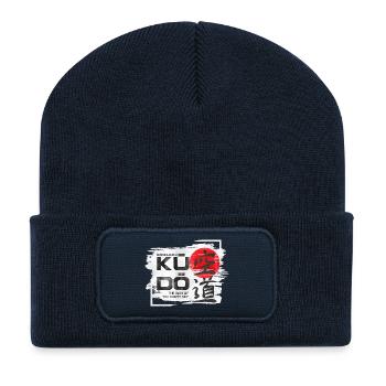 Kudo - Daido Juku - La voie du ciel vide - Beanie recyclé à patch - bleu marine - Devant