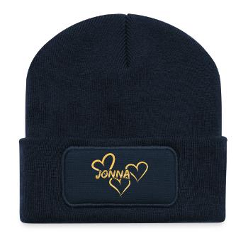 Jonna Jonna - Recycled Patch Beanie - french navy - Front