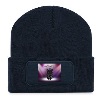 Heavy Metal Katze  - Recycelte Patch Beanie - French Navy - Vorne