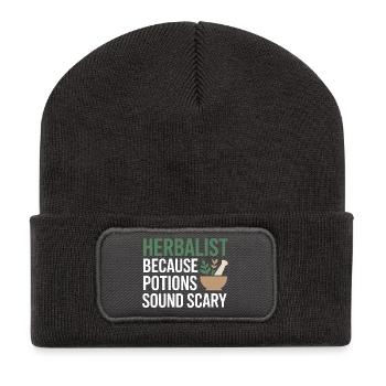 Certified Botanical Practitioner Clinical Gear  - Recycled Patch Beanie - dark grey - Front