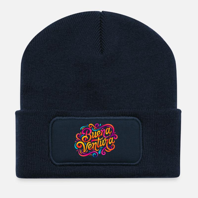 Buenaventura, Colombie - Beanie recyclé à patch - bleu marine