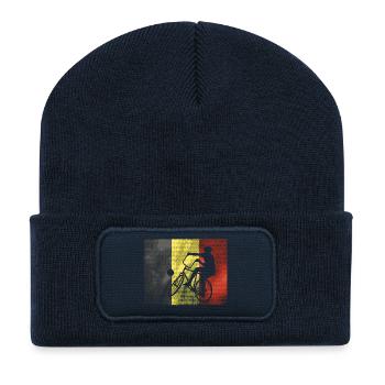 Cycling, Cycling, Indoor Cycling, Belgium - Recycled Patch Beanie - french navy - Front