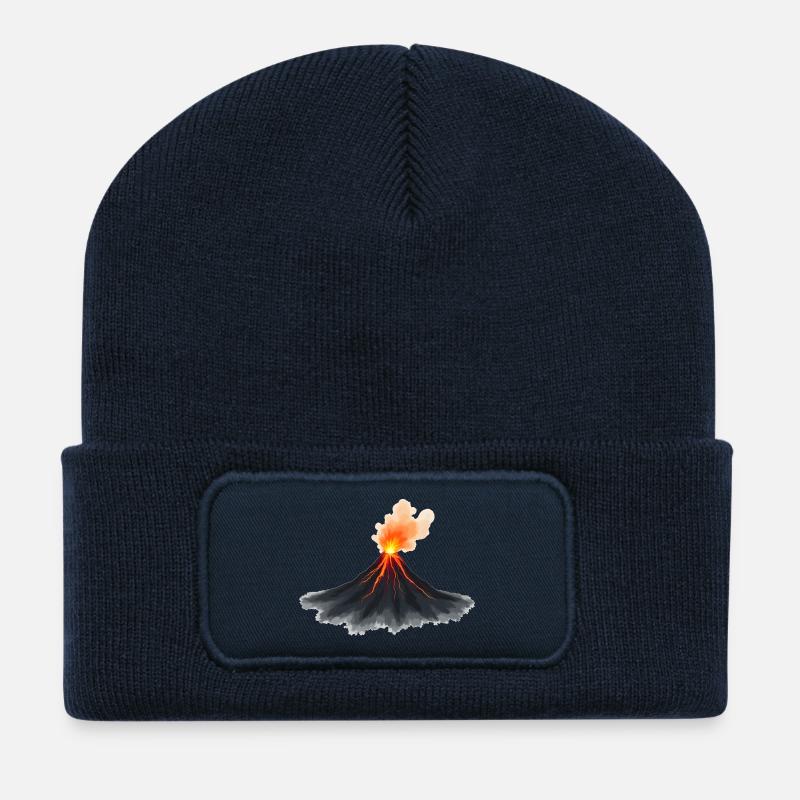 Volcano - Recycled Patch Beanie - french navy