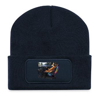 Fuchs Sim Racing - Recycled Patch Beanie - french navy - Front