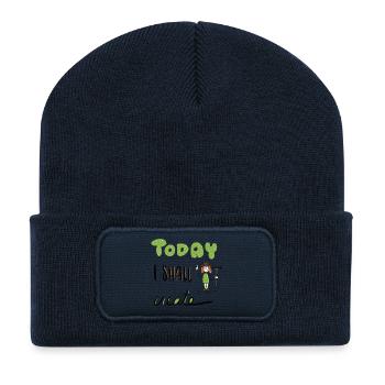 Today I shall create - Motif for garden fans - Recycled Patch Beanie - french navy - Front