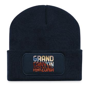 Parc national du Grand Canyon, Arizona - Beanie recyclé à patch - bleu marine - Devant