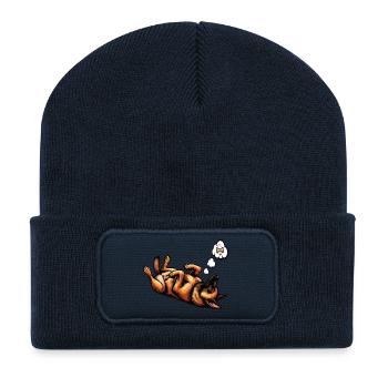 Berger Belge Malinois Propriétaire Malinois - Beanie recyclé à patch - bleu marine - Devant