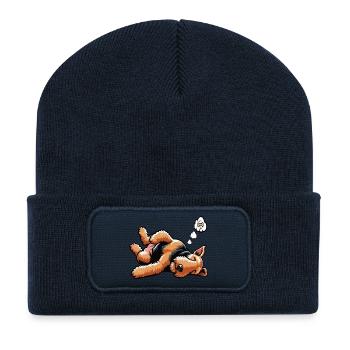 Airedale Terrier Airedales Airedale Lover - Beanie recyclé à patch - bleu marine - Devant