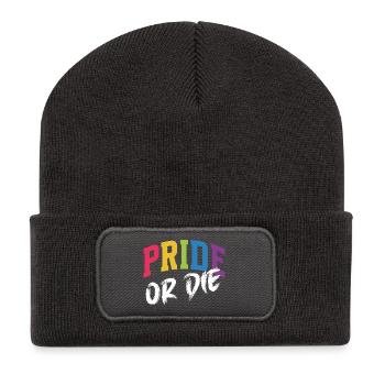 LGBT Pride Month - Pride or Die - Recycled Patch Beanie - dark grey - Front
