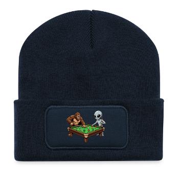 Billiards Professional Design – Snooker & Pool Billiards - Recycled Patch Beanie - french navy - Front