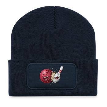 Bullet Cracker: Bowling Clash - Recycled Patch Beanie - french navy - Front