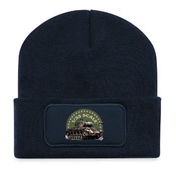 1/35 Scale Tank Art Print - Recycled Patch Beanie - french navy - Front