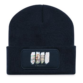Virginia Travel – History & Coastal Charm - Recycelte Patch Beanie - French Navy - Vorne