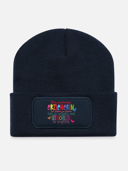 Erzieherin - Recycelte Patch Beanie - French Navy