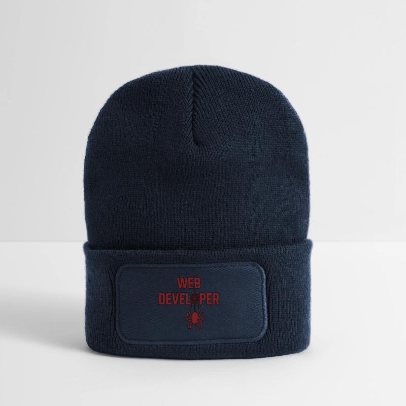 Web Developer Spider Logo Shirt Recycled Patch Beanie