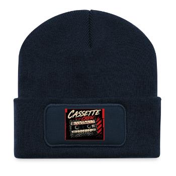 Cassette_Crew_ _Side_B_Vorever - Beanie recyclé à patch - bleu marine - Devant