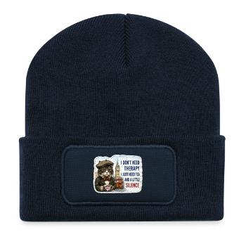 Tea and Silence - Recycelte Patch Beanie - French Navy - Vorne