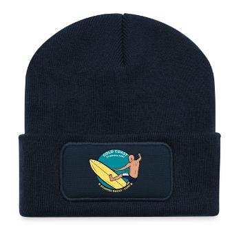 Gold Coast Queensland Snapper rockt tropische Brandung - Recycelte Patch Beanie - French Navy - Vorne